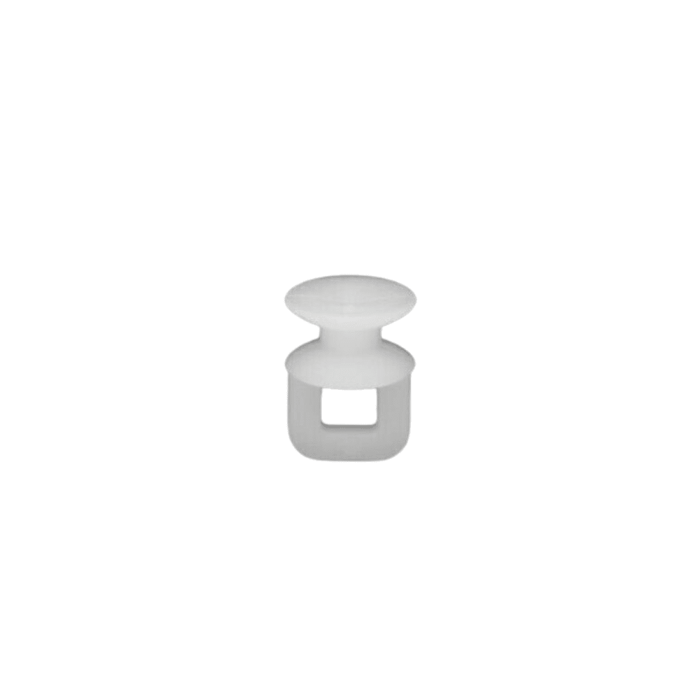 Set 50 Carlige Perdea 2 în 1, Compatibile cu Sine Plate, Plastic Rezistent, Culoare Alb - HASEPE