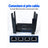 Router Wireless HASEPE®, Router 4G LTE Cu Slot SIM, 300 Mbps, 2.4 GHz, 6 Antene, 3 Porturi LAN + 1 WAN