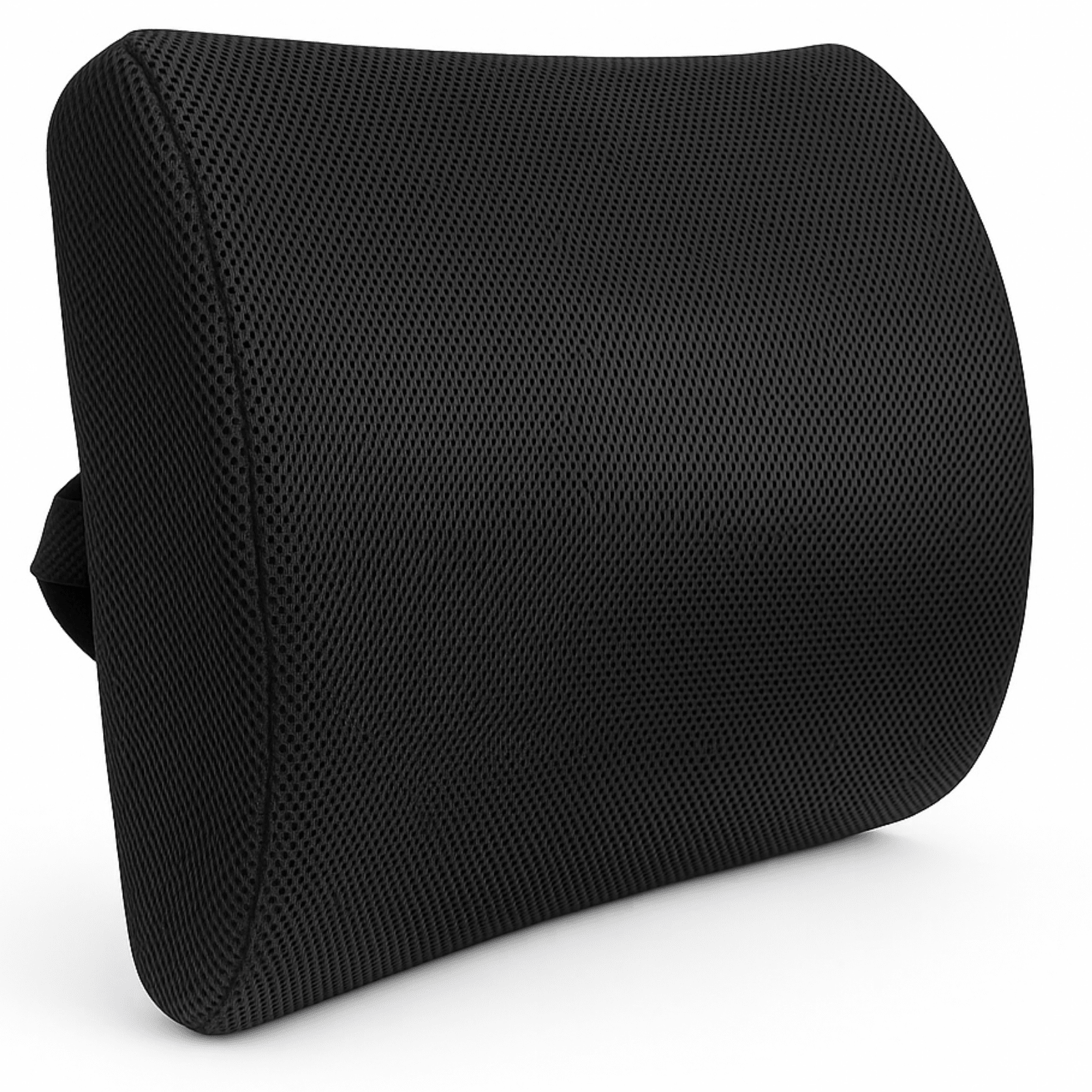 Pernă lombară ortopedică cu spumă memorie HASEPE, suport ergonomic spate, curea reglabila, husă respirabilă, pentru birou, scaun auto și acasă - HASEPE