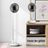 Ventilator portabil telescopic HASEPE, pliabil cu telecomanda, 3 viteze, reglabil pe inaltime 35 - 85 cm, rotire automata 90°, cap inclinabil 180°, USB, diametru 20 cm, alb - HASEPE