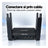 Router Wireless HASEPE® Router 4G LTE Cu Slot SIM, 300 Mbps, 2.4 GHz, 6 Antene, Baterie 5000 mAh