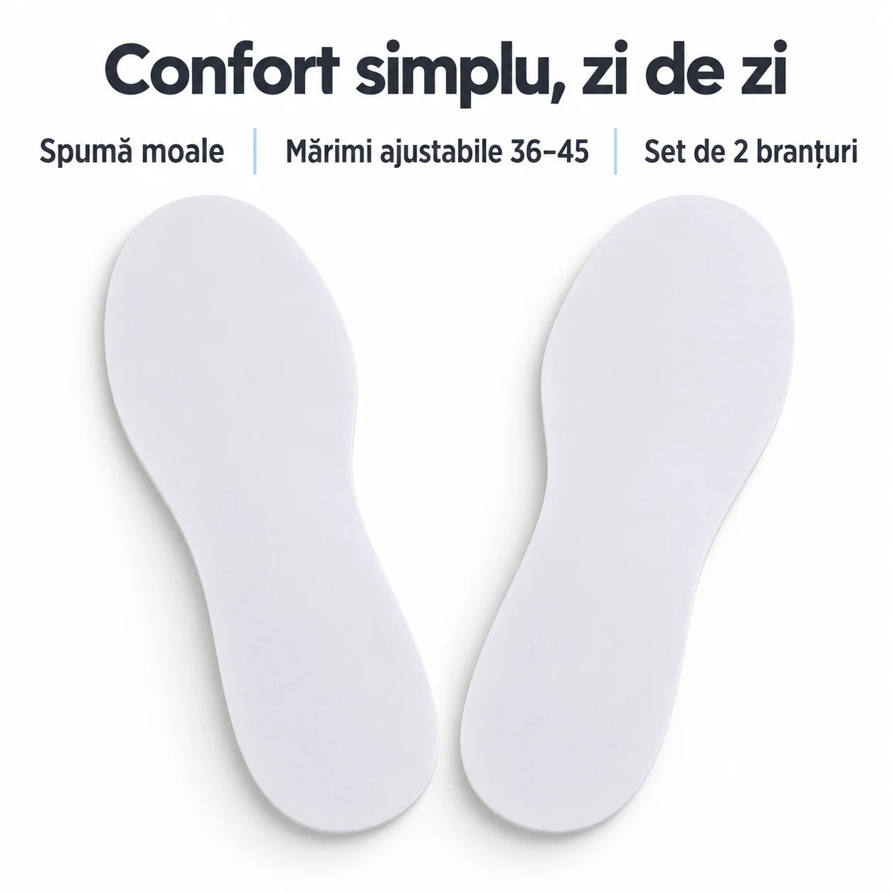 Branturi Ortopedice HASEPE®, Spuma cu Memorie, Marime Ajustabila 36-45, Amortizare Socuri