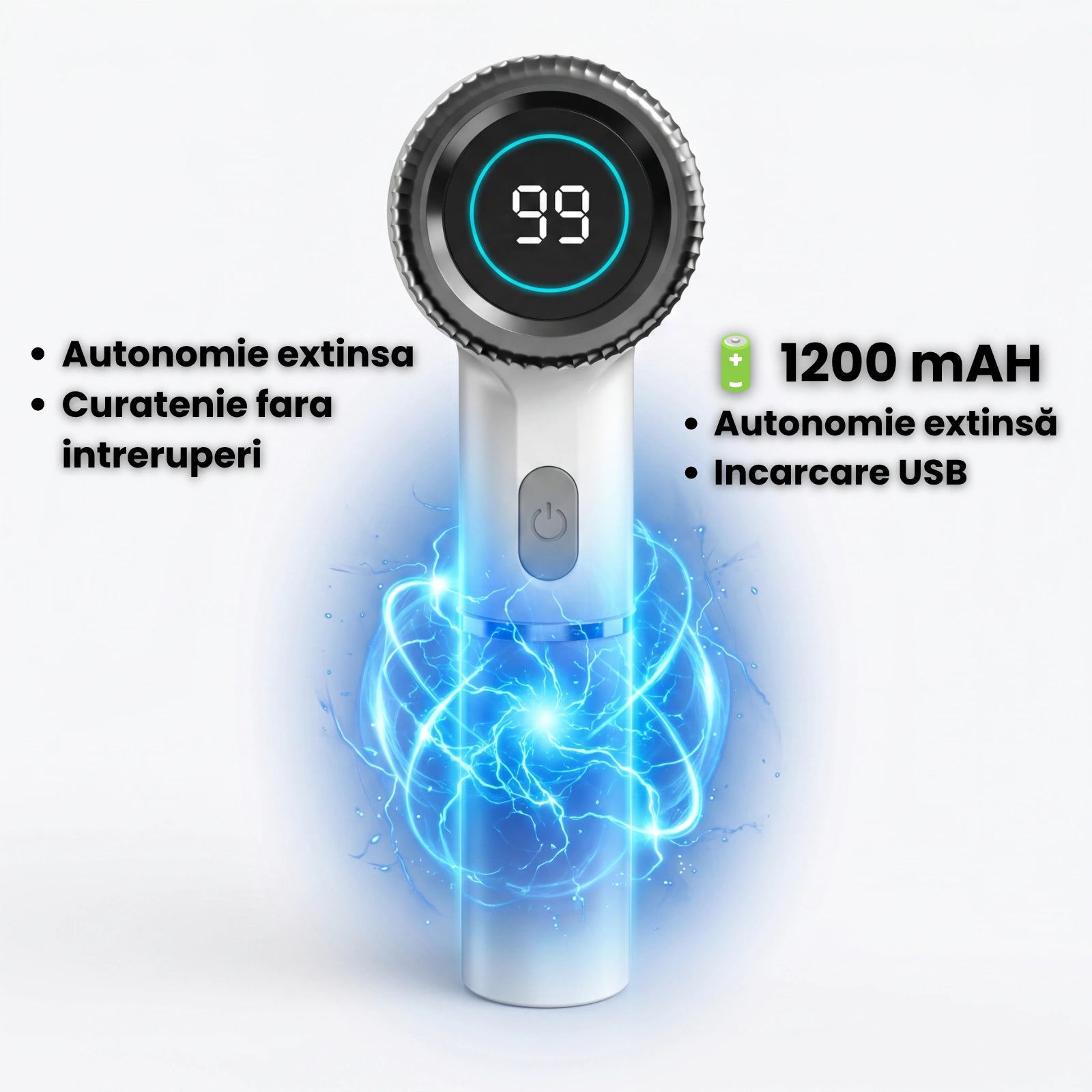 Perie Curatare Electrica HASEPE® Multifunctionala, Perie Electrica Curatare Cu 5 Capete