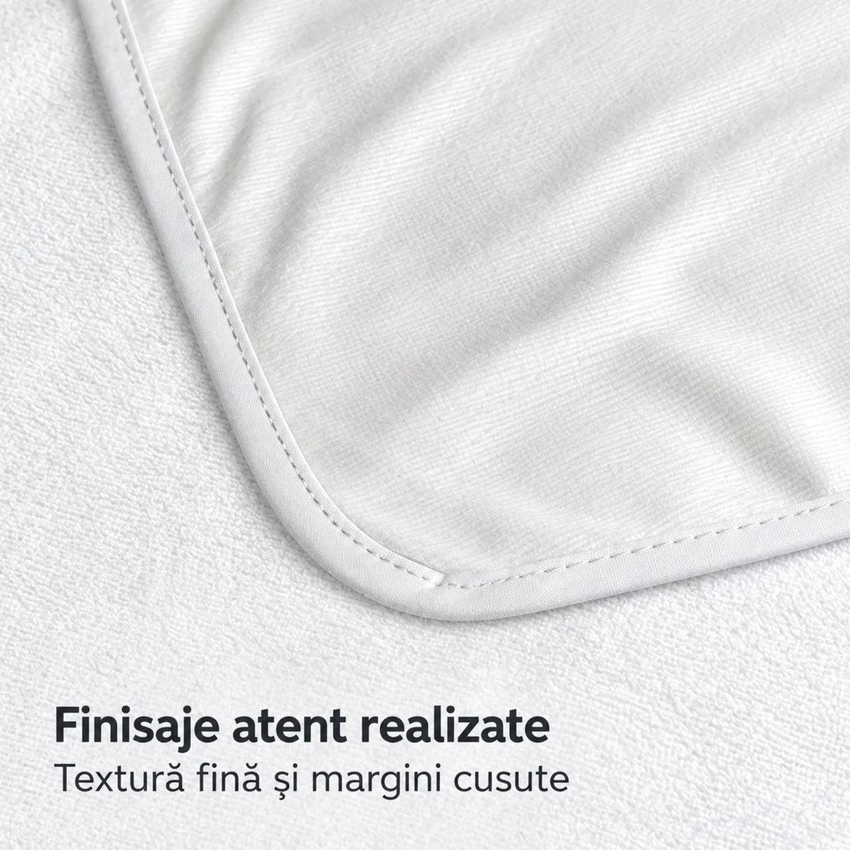 Protectie Saltea Hasepe® pentru Patut, 70x130 cm, Cearceaf Impermeabil Alb