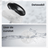 Ventilator portabil telescopic HASEPE, pliabil cu telecomanda, 3 viteze, reglabil pe inaltime 35 - 85 cm, rotire automata 90°, cap inclinabil 180°, USB, diametru 20 cm, alb - HASEPE