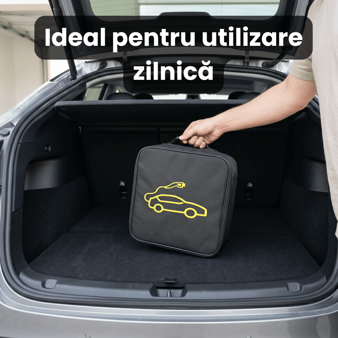 Geanta Cabluri Auto HASEPE® Organizator Cabluri Auto Impermeabil, Geanta Depozitare Cabluri Pentru Incarcare Auto, Fermoar Rezistent, Geanta Cabluri Auto Portabila, Organizator Cabluri Auto Durabil, 3 - HASEPE