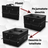 Organizator Portbagaj Auto 60L HASEPE, Pliabil, Multifunctional, Capac Detasabil, Curele Fixare si Baza Antialunecare, 3 Compartimente Mari + Buzunare Laterale, 51x32x37 cm, Negru Oxford - HASEPE