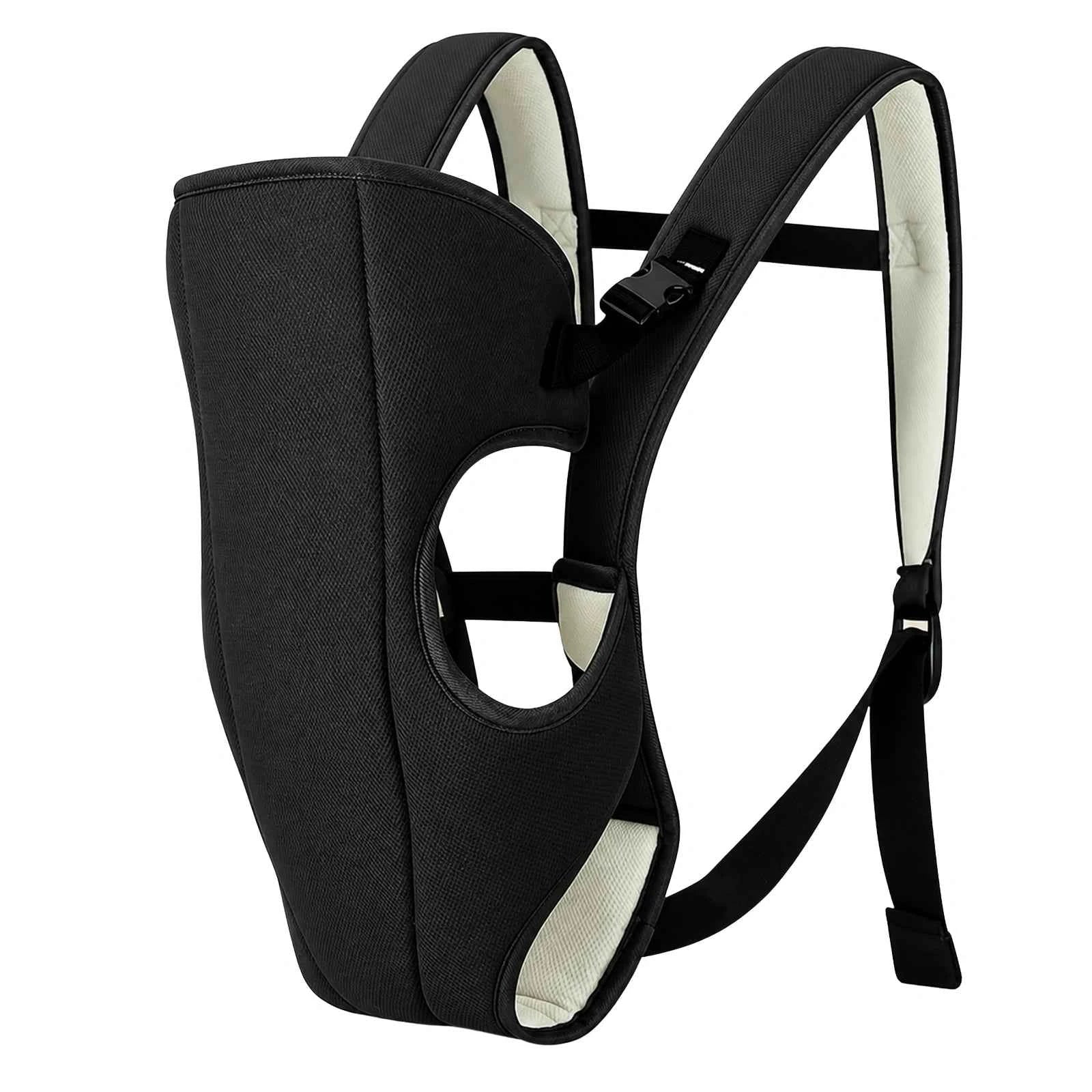 Marsupiu Bebe HASEPE® Ergonomic, Marsupiu Ergonomic Cu Sezut Antiderapant Intarit, Marsupiu Ergonomic 5+ Luni, Max 9 Kg, Negru
