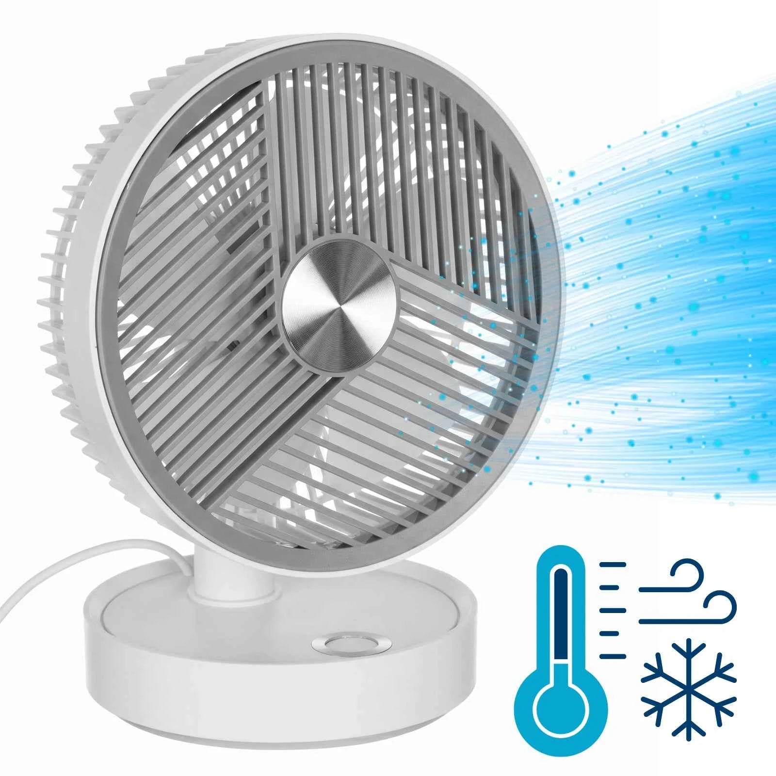 Ventilator USB HASEPE® De Birou 13 cm, Ventilator USB Cu 3 Trepte De Viteza, Ventilator Birou Silentios 4W