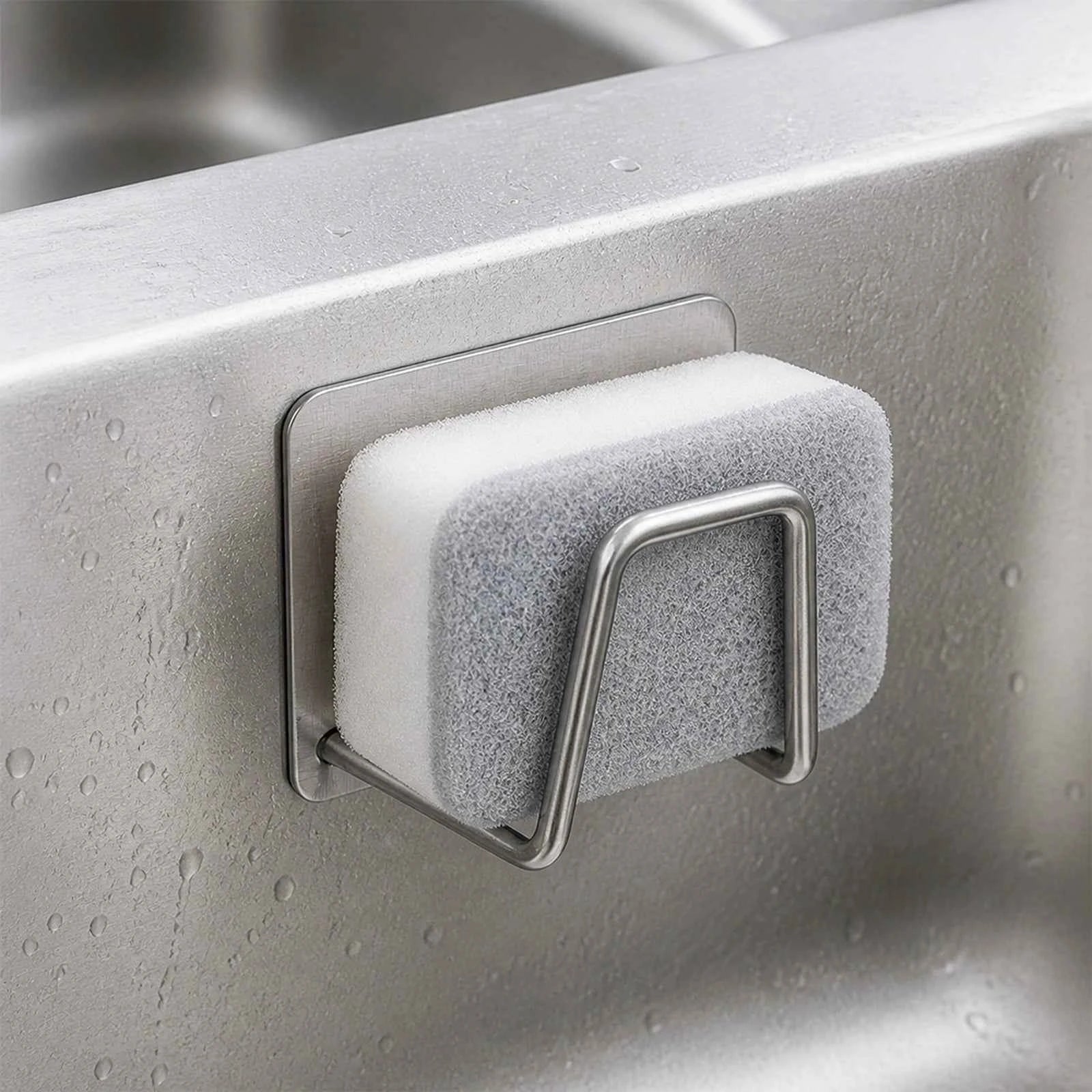 Suport Baie HASEPE® Autocolant Multifunctional din Otel Inoxidabil, Suport Burete 5x3x5 cm