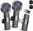 Set 2 Microfoane Lavaliera Wireless Profesionale HASEPE, Compatibile iPhone, Android, Laptop, Tableta, USB-C, Lightning, Reducere Zgomot, Portabile, 2.4 GHz, Live Streaming, Reincarcabile