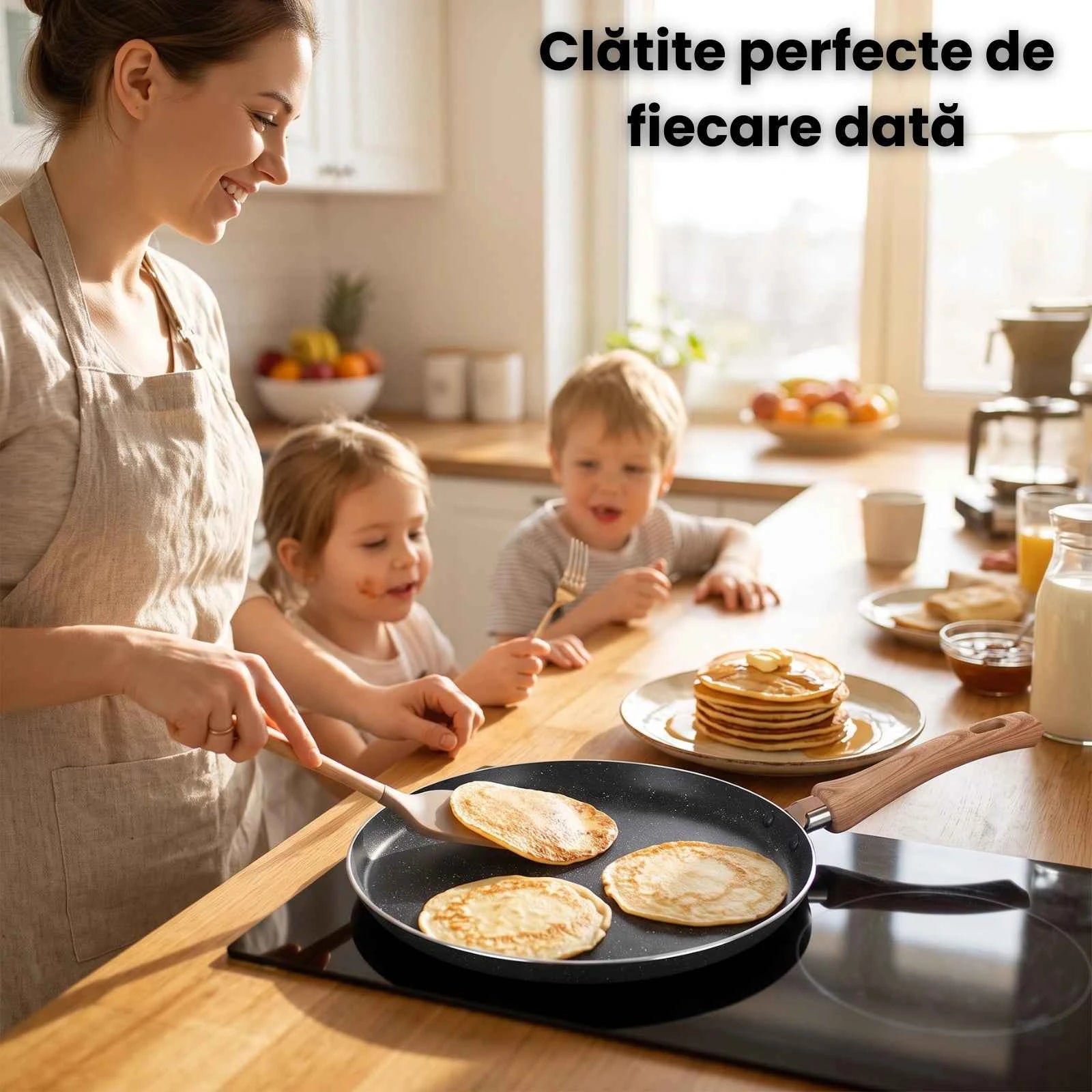 Tigaie Clatite HASEPE® Ø26cm, Tigaie Pentru Clatite Cu Strat Neaderent
