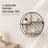 Raft Suspendat HASEPE® Decorativ Rotund, Raft Perete cu 3 Nivele MDF, Etajera Perete Metal si Lemn, Raft Suspendat Ø30x9 cm