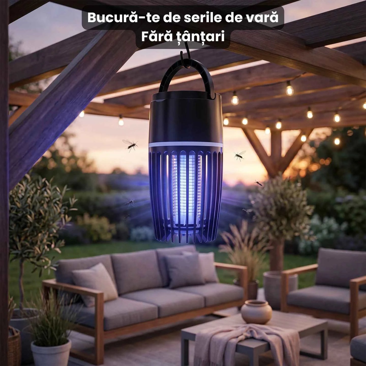 Aparat Anti Tantari HASEPE® 5W, Lampa Anti Insecte, , Anti Insecte Cu Descarcare Electrica, Alimentare USB
