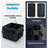 Organizator Portbagaj Auto 60L HASEPE, Pliabil, Multifunctional, Capac Detasabil, Curele Fixare si Baza Antialunecare, 3 Compartimente Mari + Buzunare Laterale, 51x32x37 cm, Negru Oxford - HASEPE