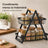 Raft Bucatarie HASEPE® Cu 2 Nivele, Etajera Depozitare Metalica Neagra Cu Maner Din Lemn, 22x14x26cm
