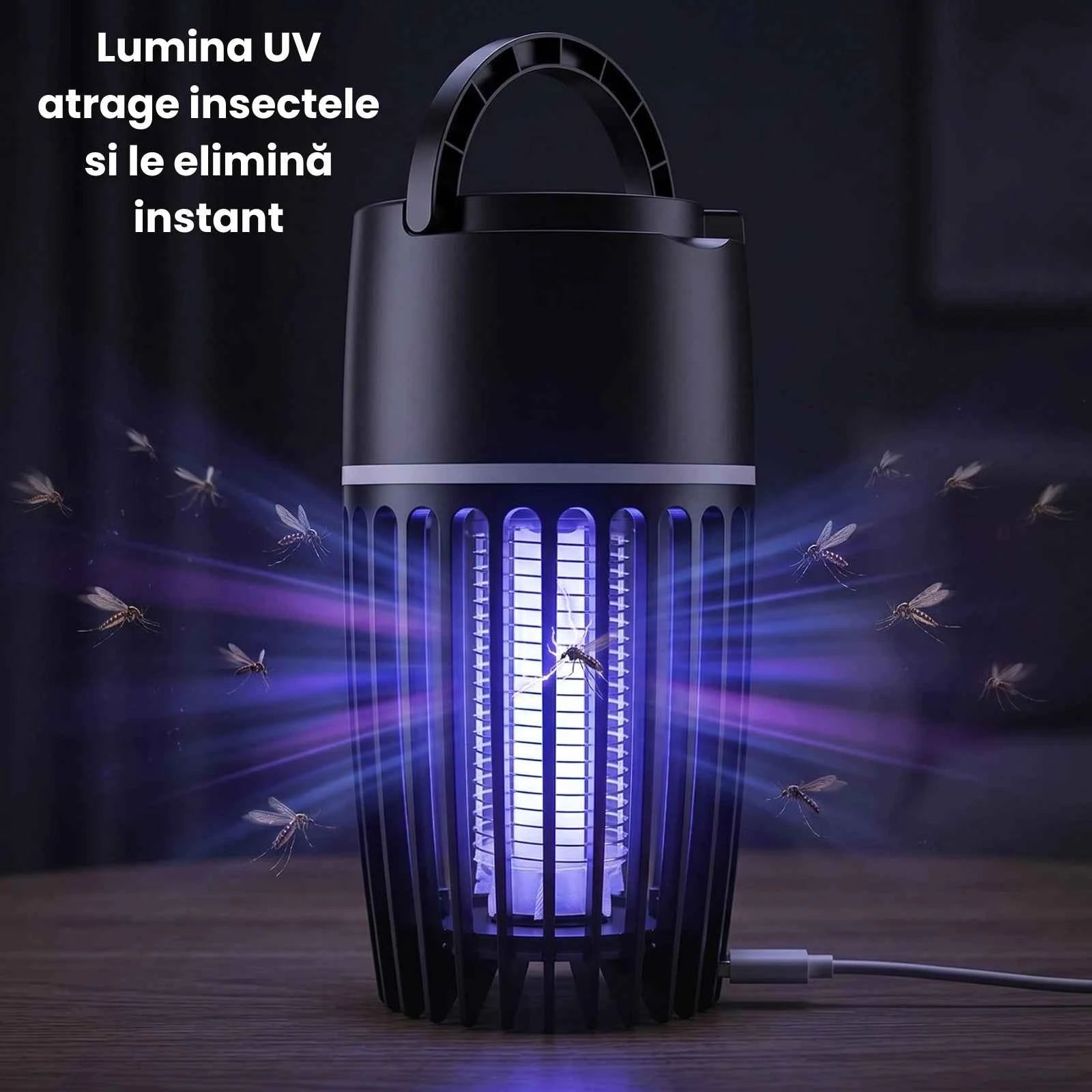 Aparat Anti Tantari HASEPE® 5W, Lampa Anti Insecte, , Anti Insecte Cu Descarcare Electrica, Alimentare USB