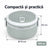 Caserola Termica HASEPE® Rotunda, 500 ml, Gri, Interior din Otel Inoxidabil