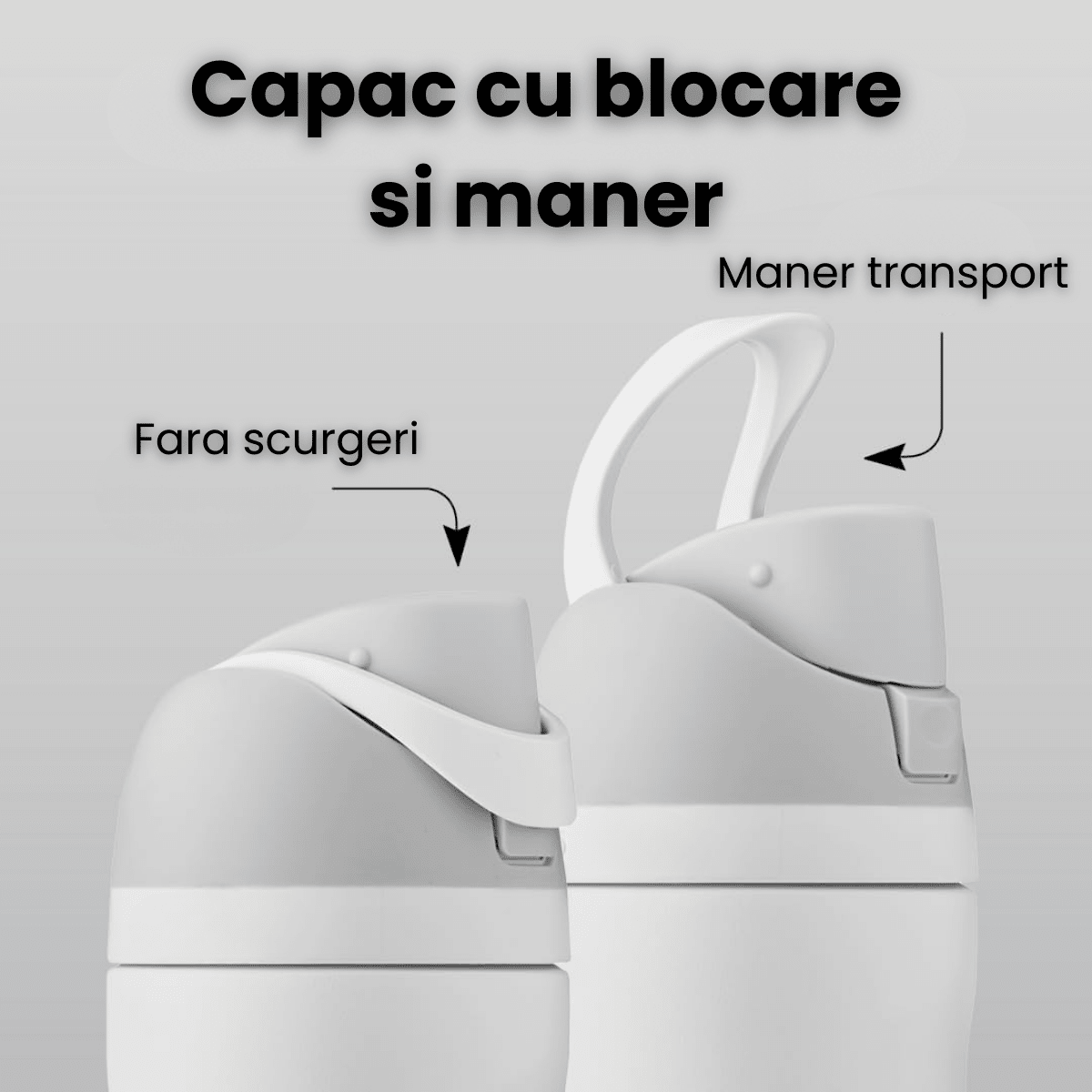 Cana Termos HASEPE, 710 Ml Din Otel Inoxidabil, Cana Termos Cu Gura Dubla, Termos Apa Cu Pereti Dubli Pentru Bauturi Reci, Termos Cu Pai Reutilizabil, Capac Cu Buton Anti - Scurgere, Compatibila Suport - HASEPE
