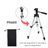 Trepied Foto Aluminiu Profesional HASEPE, cu Rotire 360 Grade si Inclinare 90 de Grade, Inaltime Ajustabila 35 - 102 cm, Nivela Inclusa, Usor de Utilizat pentru Camera, Telefon Mobil, Videoproiector, Ni - HASEPE