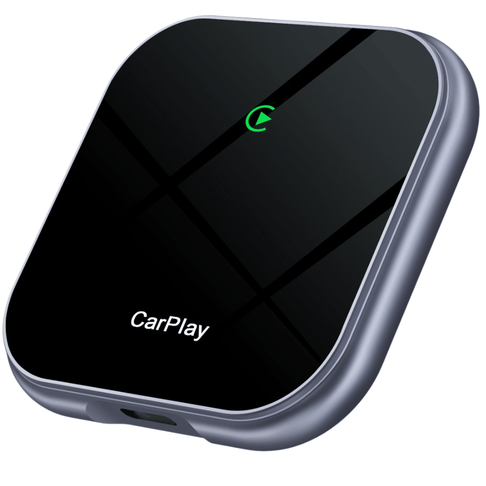 Modulator Auto CarPlay si Android Auto Wireless 2 in 1 HASEPE, Plug & Play, Compatibil iOS 10+ si Android 11+, WiFi 2.4/5Ghz, Procesor AI, Conectare Automata, Upgrade Masini cu CarPlay/Android Auto - HASEPE