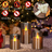 Set 3 Lumanari Led HASEPE Decorative Din Sticla Fumurie, Lumanari Decorative Cu Telecomanda Si Timer, Lumanare Electrica Cu Lumina Calda, Lumanari Led Pentru Decor Casa Evenimente Sarbatori - HASEPE