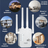 Amplificator Wifi HASEPE 1200Mbps Dual Band 2.4GHz 5GHz, Wifi Repeater Cu 4 Antene Externe Si Port Ethernet, Repetor Wifi Pentru Extindere Semnal Internet In Casa Sau Birou, Amplificator Wifi Wireless - HASEPE