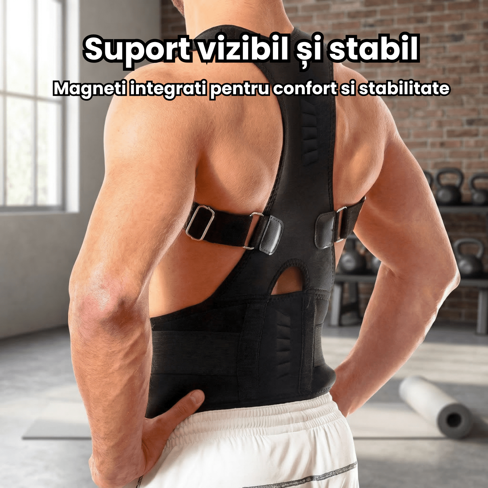 Corector Postura HASEPE® Reglabil Pentru Spate Si Aliniere Coloana, Centura Postura Ortopedica Pentru Umeri Si Spate, Centura Spate Pentru Suport Lombar Si Corectie Postura Zilnica, Marime L/XL - HASEPE