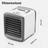 Racitor Ventilator aer portabil HASEPE, Ventilator pulverizare cu Apa, Mini aer USB, Silentios cu 2 viteze 3600 rpm/2700 rpm, Rezervor 200ml, Lumina LED, Buton ON/OFF, Climatizare Personala pentru Bir - HASEPE