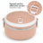 Caserola Termica HASEPE® Rotunda, 500 ml, Roz, Interior din Otel Inoxidabil