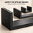 Set 3 Rafturi De Perete HASEPE®, Set 3 Rafturi Suspendate Negru, Rafturi Decorative Cu Suporturi Ascunse