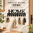Cuier de perete HASEPE® metalic negru, 10 carlige, model Home Sweet Home, cuier perete pentru chei, 26x9,2x1,7 cm