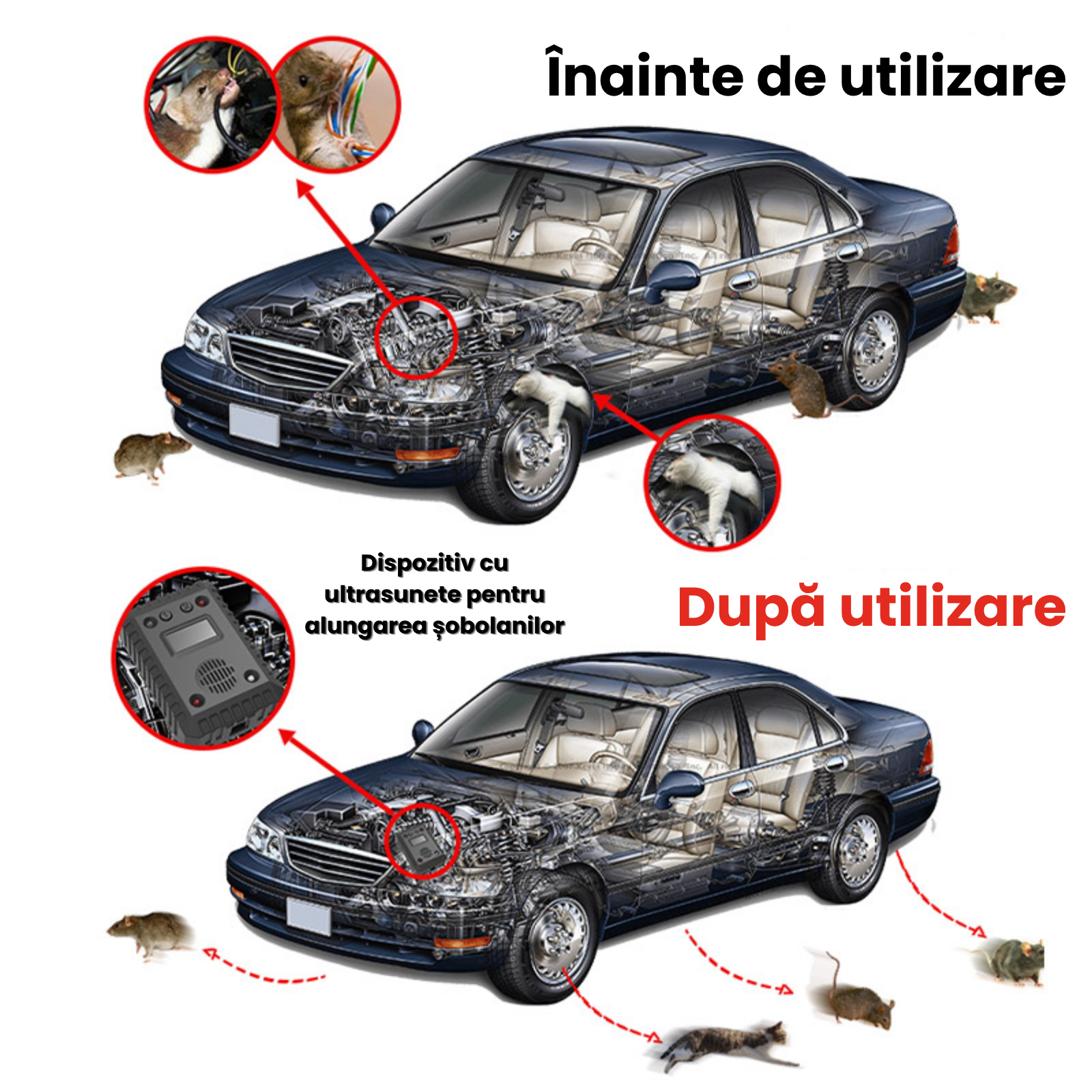 Aparat Anti Rozatoare Auto HASEPE, Anti Soareci si Sobolani, Protectie Motoare Masini si Garaje
