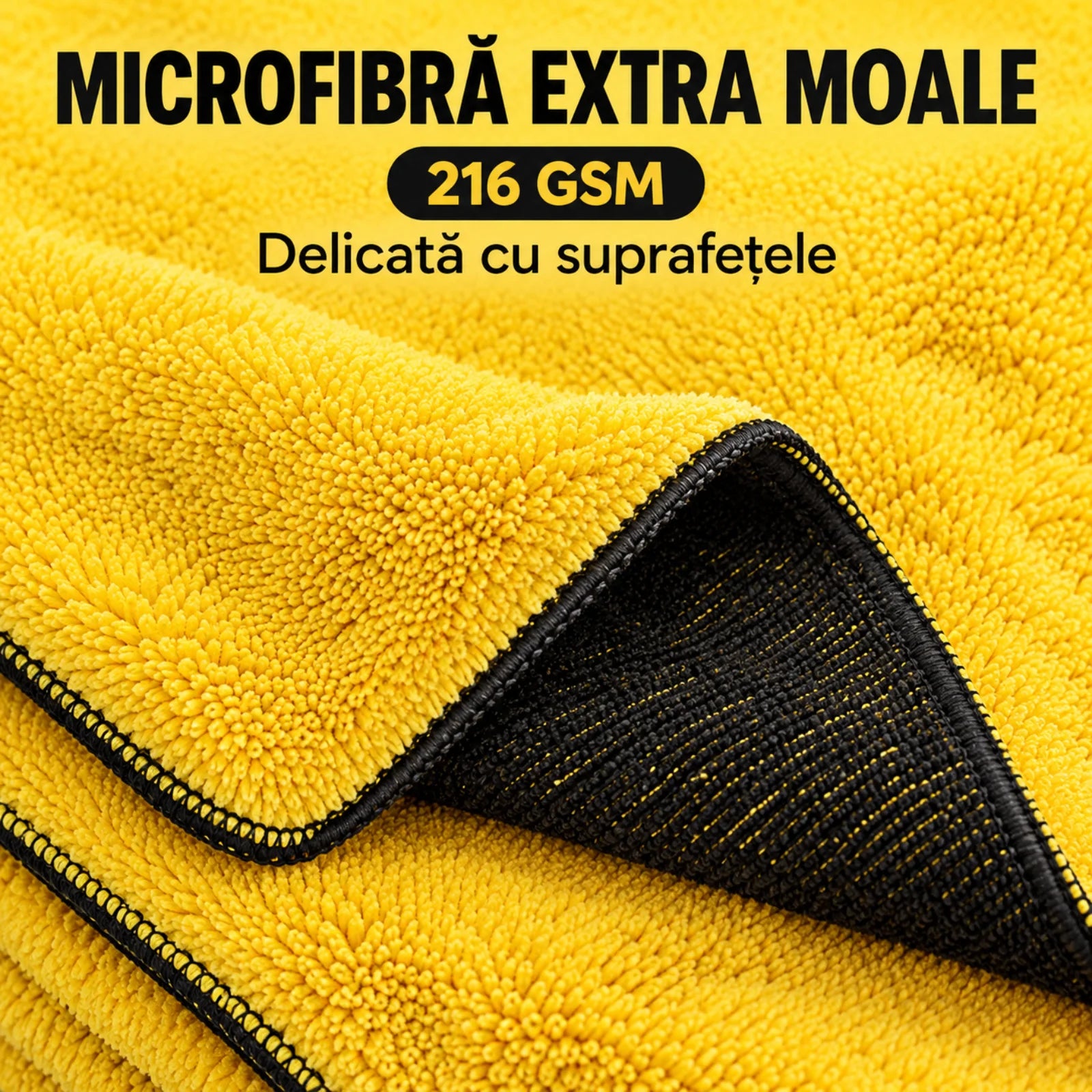 Laveta Auto HASEPE® XL din Microfibra, 90x60 cm