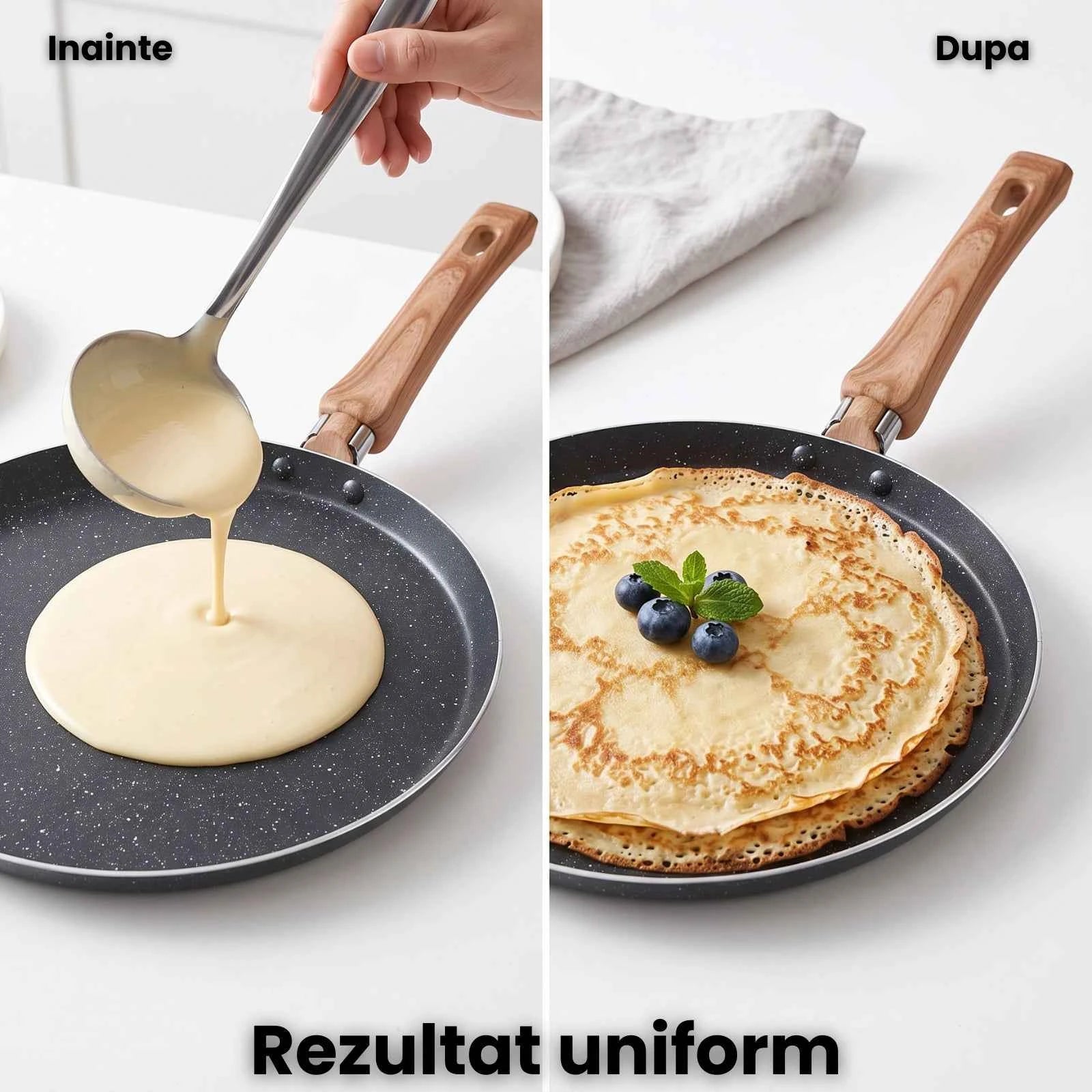 Tigaie Clatite HASEPE® Ø26cm, Tigaie Pentru Clatite Cu Strat Neaderent