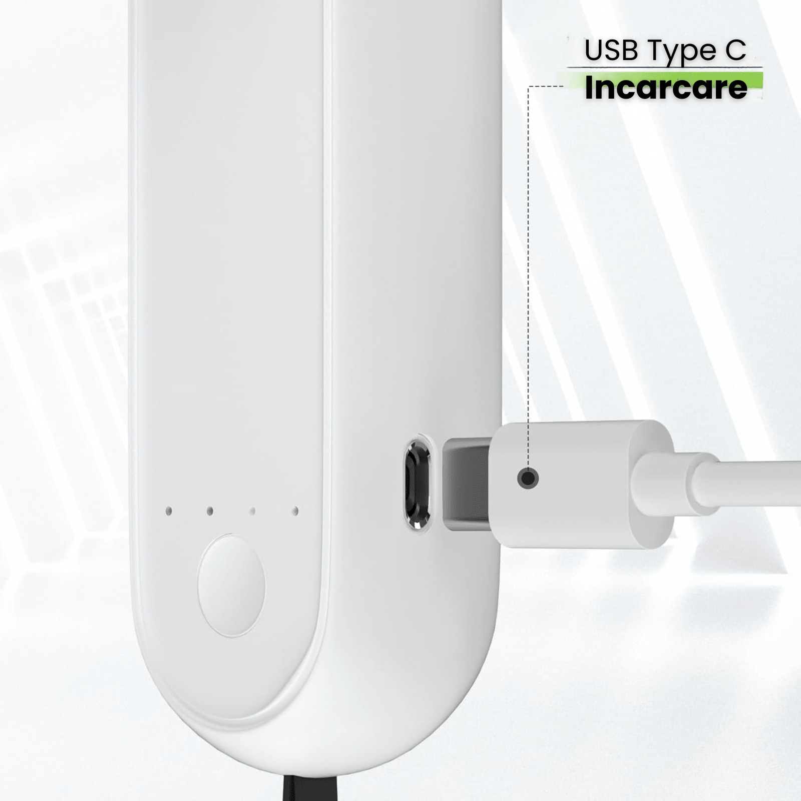Ventilator portabil pliabil USB HASEPE, 3 viteze, rotire 180°, diametru 21 cm, autonomie 1,5–5 ore, compact si silentios, ideal pentru birou, plaja, calatorii, alb - HASEPE