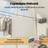 Uscator rufe retractabil HASEPE, montaj pe perete, sarme otel inoxidabil 5,1 m, capacitate 20 kg, rezistent interior exterior, compact pliabil, Gri - HASEPE