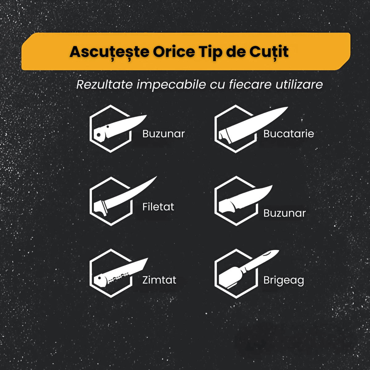 Ascutitor Cutite Rulant Profesional 5 in 1 HASEPE, Piatra Diamantata cu 2 Granulatii (400/1000), Suport Magnetic 15°/20°, Multifunctional, Pentru Cutite si Lame Ceramica