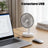Ventilator USB HASEPE® De Birou 13 cm, Ventilator USB Cu 3 Trepte De Viteza, Ventilator Birou Silentios 4W