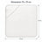 Prosop cu Gluga HASEPE®, din Bumbac, Alb cu Stele Gri, 75x75 cm