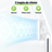 Ventilator portabil pliabil USB HASEPE, 3 viteze, rotire 180°, diametru 21 cm, autonomie 1,5–5 ore, compact si silentios, ideal pentru birou, plaja, calatorii, alb - HASEPE
