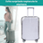 Husa Troler HASEPE, Protectie Valiza, Marimea M, 45x26x66 cm, Transparenta - HASEPE