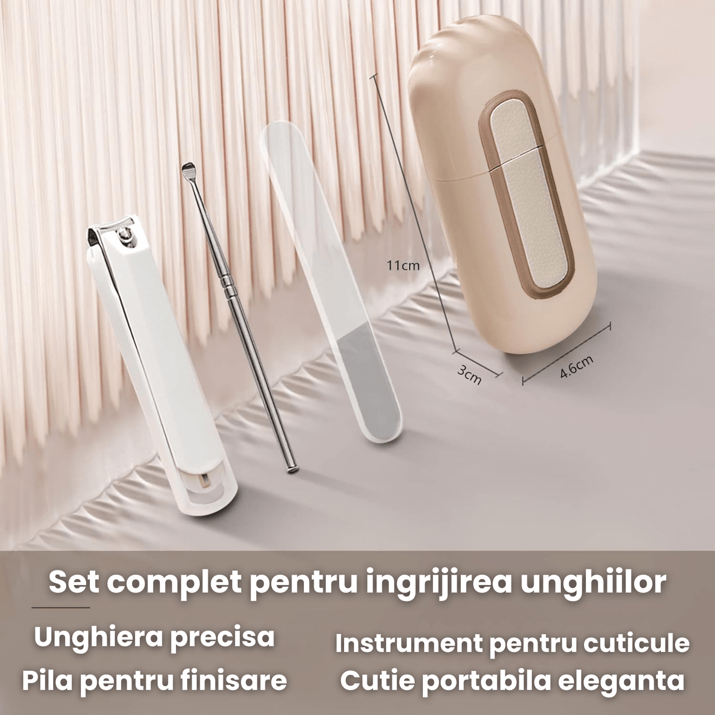 Unghiera HASEPE Set Unghiere Manichiura Pedichiura 3 Piese, Unghiera Otel Inoxidabil Profesional, Cleste Unghii Precizie, Unghiera Ascutita Pentru Maini Si Picioare, Set Unghiere Cu Cutie Eleganta Dep - HASEPE