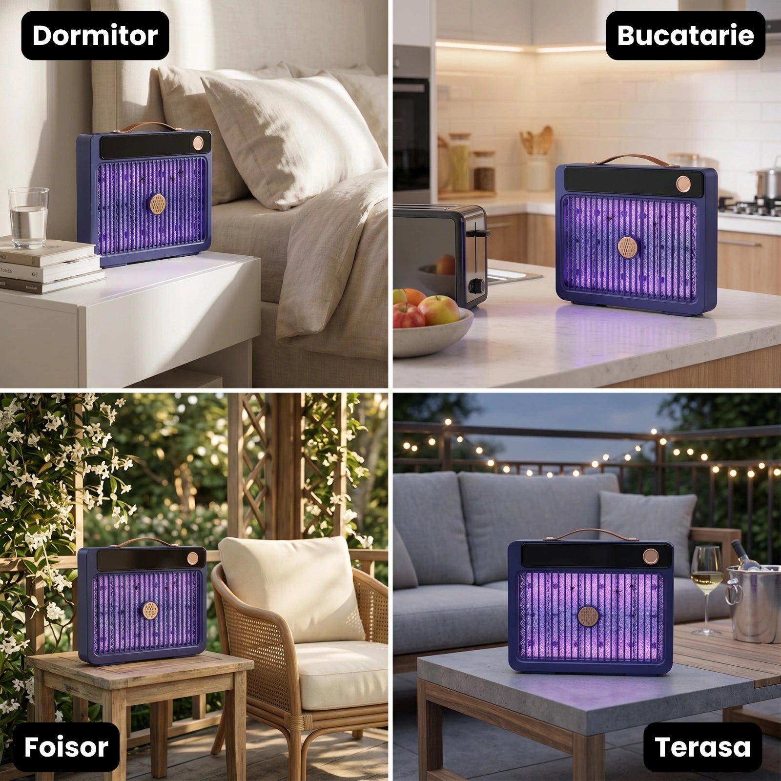 Aparat Anti Insecte HASEPE® 5W, Lampa Anti Tantari Cu Alimentare USB, Aparat Anti Insecte Electric Portabil