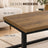Masa HASEPE® Dreptunghiulara 90x48x40 cm, Blat MDF Culoare Naturala Si Cadru Metalic Negru, Masuta Pentru Living Si Interior