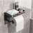 Suport Hartie Igienica HASEPE® Cu Raft Superior, Montaj Prin Lipire Sau Gaurire