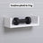 Set 3 Rafturi De Perete HASEPE®, Set 3 Rafturi Suspendate Albe, Rafturi Decorative Cu Suporturi Ascunse