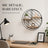 Raft Suspendat HASEPE® Decorativ Rotund, Raft Perete cu 3 Nivele MDF, Etajera Perete Metal si Lemn, Raft Suspendat Ø30x9 cm