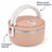 Caserola Termica HASEPE® Rotunda, 500 ml, Roz, Interior din Otel Inoxidabil
