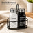Set Solnita Sare Piper HASEPE® Din Sticla Cu Baza Metalica, Dozator Condimente Elegant 85ml
